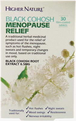 Higher Nature - Black Cohosh Menopause Relief