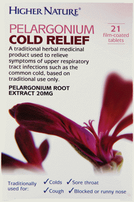Higher Nature - Pelargonium Cold Relief