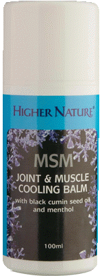 Higher Nature - MSM Joint & Muscle Cooling Balm