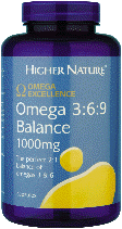 Higher Nature - Omega Excellence - Omega 3:6:9 Balance Capsules