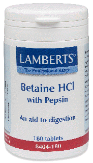 Lamberts - Betaine HCl 324mg / Pepsin 5mg
