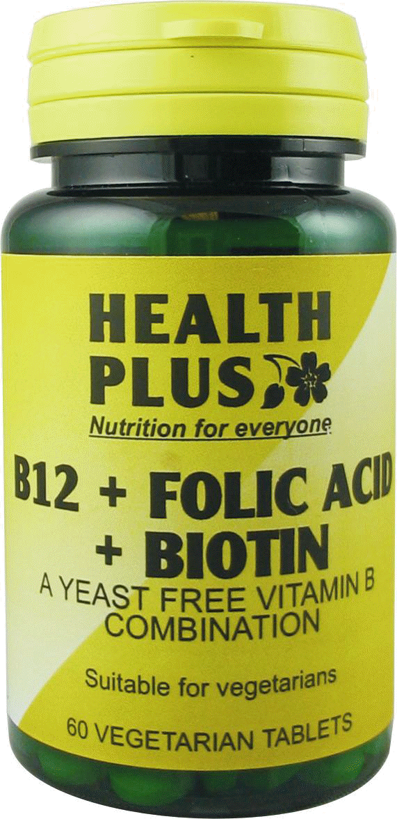 B12 + Folic Acid + Biotin (60)